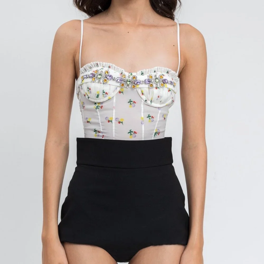 rare! Brand new SHUSHU/TONG MULTICOLOR CRYSTAL LINGERIE - Picture 3 of 9